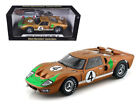 1966 Ford GT-40 MK 2 Gold #4 Diecast Car 1/18 Shelby Collectibles