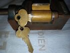 Vintage Corbin 6-Pin Knob & Lever Cylinder With 2 Factory Nickel Silver Keys