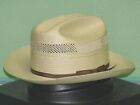 STETSON 10X SHANTUNG STRAW VENTED OPEN ROAD WESTERN HAT
