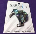 NOS Aquarius Design Paua Shell Pin Brooch New Zealnd