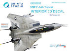 QTSQD32032 1:32 Quinta Studio Interior 3D Decal - F-14A Tomcat (TAM kit)