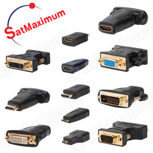 Video Adapter HDMI to DVI / VGA to DVI / Mini-HDMI to HDMI / HDMI to Micro-HDMI
