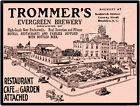 1909 Trommer's Evergreen Brewery New Metal Sign: Bushwick & Conway, Brooklyn NY