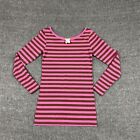 Matilda Jane Women’s Size XS Pink Striped Long Sleeve Fitted Shirt