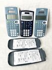 Lot Of 3 TI Calculators. Two Texas Instruments TI-30XS And One TI-30XllS. Blue.
