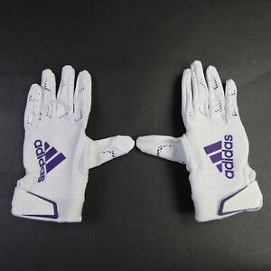 adidas adizero Gloves - Receiver Men's White/Purple Used