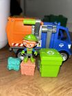 Blippi Talking Recycling Garbage Truck Vehicle With Action Figure Toy