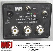 MFJ-1708B-SDR SDR RF Sensing Transmit/Receive Switch For SDR, 200W HF, VHF, UHF