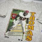 Vintage Kansas City Chiefs Shirt 90s Salem Derrick Thomas Sz M Single Stitch