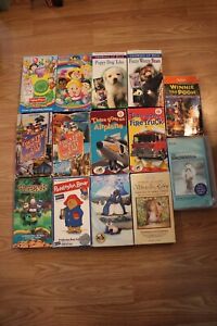 Kids VHS Tape Lot | Lot of 14 VHS Tapes | Paddington Bear | County Mouse