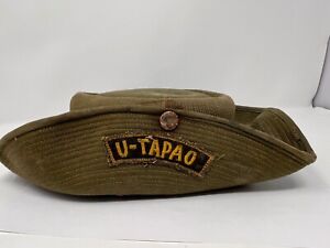 Vintage U-TAPAO US Army Vietnam SPECIAL FORCES Bush Thailand Hat W/Thailand Pin