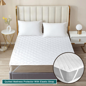 Quilted Mattress Protector Full Queen King Size Mattress Protector Topper Pads