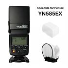 YONGNUO YN585EX TTL SYNC LCD Speedlite Flash for Pentax DSLR Kit with Diffusers
