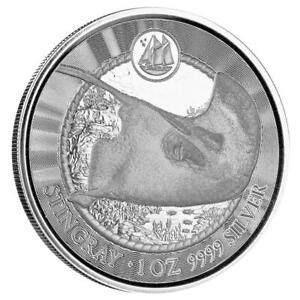 2023 1 oz Cayman Islands Stingray .999 Silver Coin Proof-like #A605