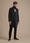 LORO PIANA 6795$ FINDON Gray Cashmere Coat - Double Faced, Single-Breasted