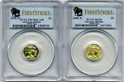BOTH 2008-W $5 American Buffalo Gold - PCGS MS 70 and PR 70 DCAM - FIRST STRIKE
