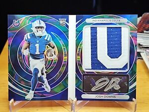 New Listing2023 Spectra Josh Downs Marble Booklet Silver Ink Rookie Auto 2/4 SSP - Colts