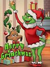 Christmas Diamond Painting Kits for Adults, Full Drill Round Merry Grinchmas