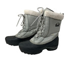 SOREL Silver Grey Cumberland Insulated Snow Boots - Size 8