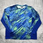 Habit Shirt Mens XL Blue Long Sleeve Realtree Fishing Outdoor Performance Top