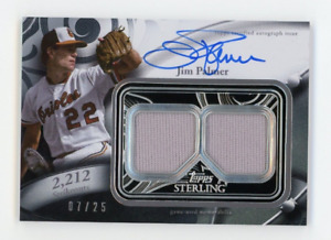 2024 Topps Sterling Jim Palmer Auto Jersey Patch Relic /25 Autograph Orioles SP