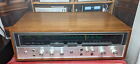 Sansui 5500 stereo receiver with green light analog dial and wood case