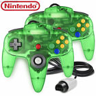 Wired N64 Gamepad Classic Controller Joystick for Nintendo 64 N64 Console-Green
