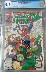 The Amazing Spider-Man #338 CGC 9.6 White Pages Marvel 1990: Sinister Six App