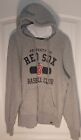 '47 Brand Boston Red Sox Baseball Club Mens Grey Hoodie Pullover Logo Size Small