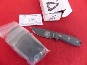 Ontario USA RAT-3 micarta BNIB D2 full tang fixed blade knife & kydex sheath