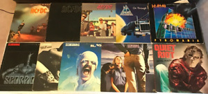 Lot of 10 Rock Vinyl LPs Albums, SCORPIONS, DEF LEPPARD, AC/DC, QUIET RIOT