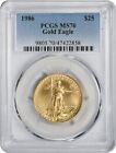 1986 $25 American Gold Eagle MS70 PCGS