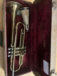 Vintage E.K. Blessing STANDARD Model Elkhart Ind. Trumpet W/ Case - Read