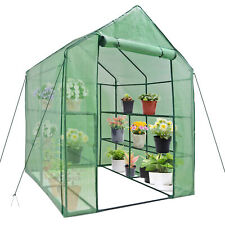 8 Shelves 3 Tiers Greenhouse Walk In Green House Outdoor Plant Gardening Mini