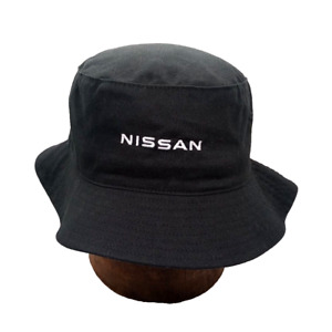 NISSAN Retro Boonie Y2K Streetracer Car Cotton Hat Mens Unisex Black Cap OSFM
