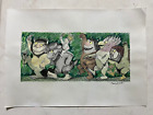 maurice sendak painting on paper (Handmade) signed and stamped