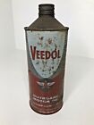 Vintage Veedol Outboard Motor Oil 1 Quart Oil Can Tin Cone Top Tidewater Oil Co