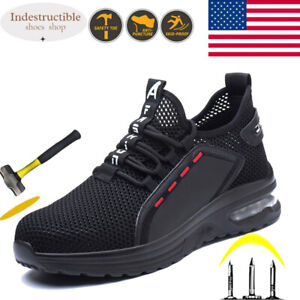 Mens Safety Shoes Steel Toe Cap Breathable Work Boots Indestructible Sneakers