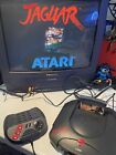 Atari Jaguar Console Tested Working With Doom! Complete All Original Cables!
