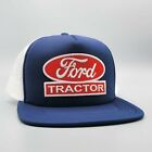 Ford Tractor Trucker Hat, Vintage Embroidered Ford Patch on Foam Mesh Snapback