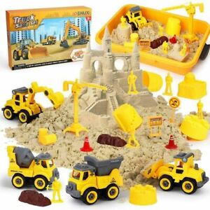 Beach Take Apart Truck 2lbs Magic Sand, Building Castle Sand Molds Tools Sandbox