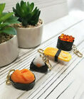 SUSHI Key chain Keyring Cute Food Keychain Charm Nigiri Uni Salmon Roe Fish Eggs