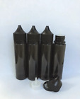 New Black 60ml Pen Shaped  Plastic PET Long Dropper Bottle Double ChildProof