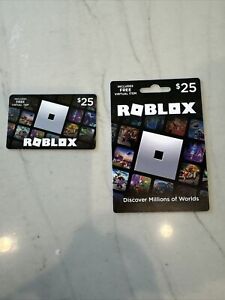 Roblox Gift cards (2) $50 Value Total