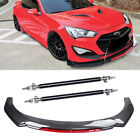 For 13-16 Hyundai Genesis Coupe Front Bumper Lip Spoiler Splitter Carbon Fiber (For: 2011 Genesis Coupe)