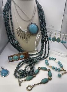 Vintage Now Lot Of Mix Southwestern Style Turquoise Jewelry Estate Jewelry