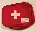 First Aid Kit Pouch/Box/Bag Empty Zipper Red Soft Side  (Emergency)