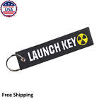 Launch Key Nuke Cool Funny Meme Black Car Racing Auto Motorcycle Key Chain Tag