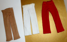 1970S TAN WHITE & BURGUNDY KNIT SLACKS  PANTS CLOTHES Clone Ken SAME SIZE DOLLS