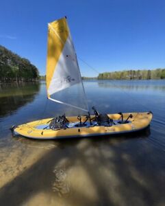 Hobie Mirage i14t Inflatable Kayak With Mirage Drives And Sail Kit.